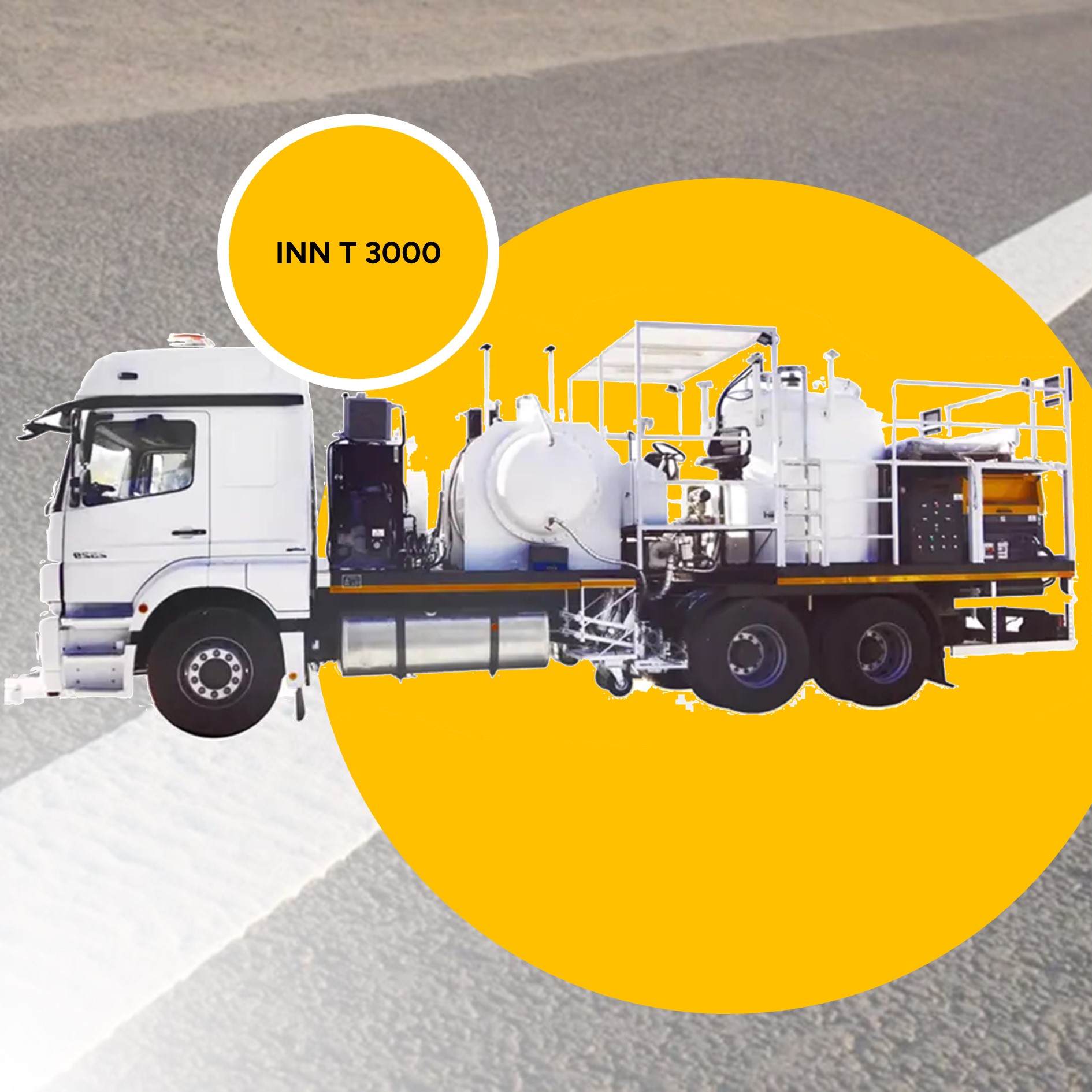 INN T3000 - THERMOPLASTIC ROAD MARKING MOUNTED EQUIPMENT TRUCK