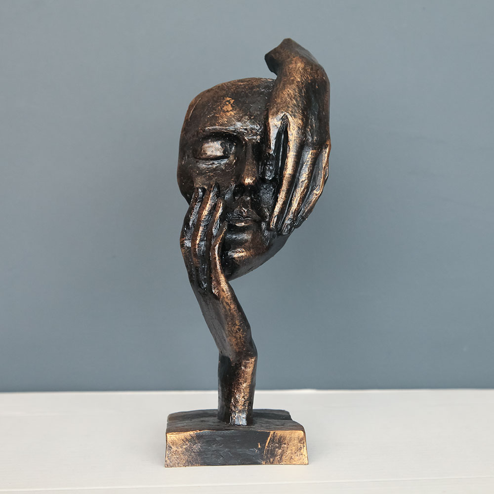 MASK LADY OBJECTS DECORATIVE POLYESTER TRINKET