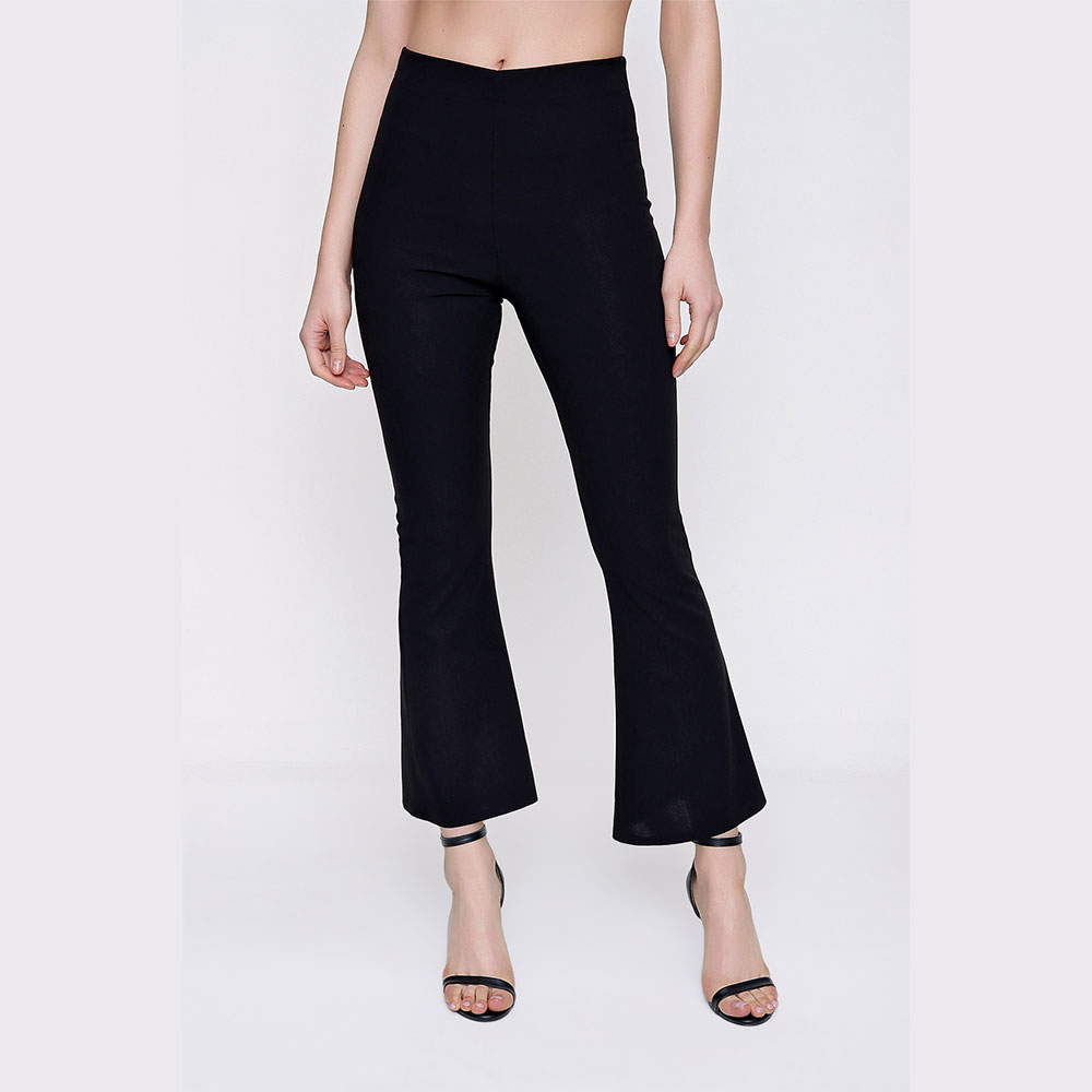 Spanish cropped black trousers