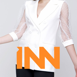BLAZER JACKET WITH SLEEVE TULLE BATTLE