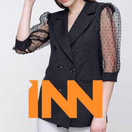 BLAZER JACKET WITH SLEEVE TULLE BATTLE