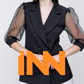 BLAZER JACKET WITH SLEEVE TULLE BATTLE