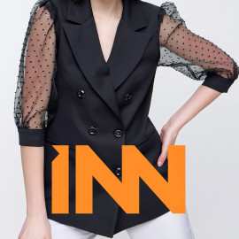 BLAZER JACKET WITH SLEEVE TULLE BATTLE