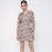 PATTERNED MINI DRESS WITH ELASTIC WAIST