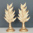 DOUBLE LEAF FEATHER OBJECTS DECORATIVE DESKTOP POLYESTER TRINKET