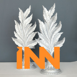 DOUBLE LEAF FEATHER OBJECTS DECORATIVE DESKTOP POLYESTER TRINKET DOUBLE LEAF FEATHER OBJECTS DECORATIVE DESKTOP POLYESTER TRINKET