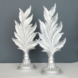 DOUBLE LEAF FEATHER OBJECTS DECORATIVE DESKTOP POLYESTER TRINKET
