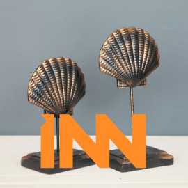 DOUBLE CLAMSHELL OBJECTS DECORATIVE DESKTOP POLYESTER TRINKET DOUBLE CLAMSHELL OBJECTS DECORATIVE DESKTOP POLYESTER TRINKET