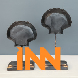 DOUBLE CLAMSHELL OBJECTS DECORATIVE DESKTOP POLYESTER TRINKET DOUBLE CLAMSHELL OBJECTS DECORATIVE DESKTOP POLYESTER TRINKET