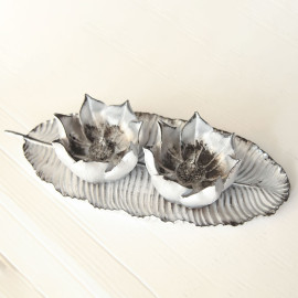 HORIZONTAL LOTUS SET OBJECTS DECORATIVE DESKTOP POLYESTER TRINKET