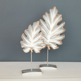 DOUBLE LEAF OBJECT DECORATIVE DESKTOP POLYESTER TRINKET