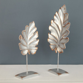 DOUBLE LEAF OBJECT DECORATIVE DESKTOP POLYESTER TRINKET