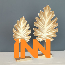 DOUBLE LEAF OBJECT DECORATIVE DESKTOP POLYESTER TRINKET DOUBLE LEAF OBJECT DECORATIVE DESKTOP POLYESTER TRINKET