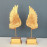DUAL ANGEL WING OBJECTS DECORATIVE DESKTOP POLYESTER TRINKET