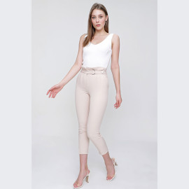 WOMEN'S HIJAB BELTED PANTS