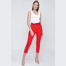 WOMEN'S HIJAB BELTED PANTS