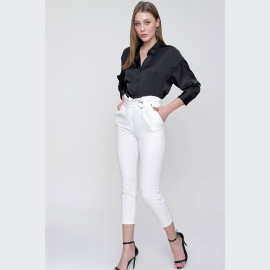 WOMEN'S HIJAB BELTED PANTS