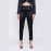 Women's Satin Black Trousers Blouse Set