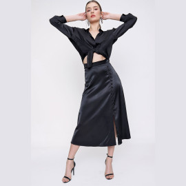 Women's Button Detailed Skirt