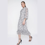 Halter Belted Chiffon Dress