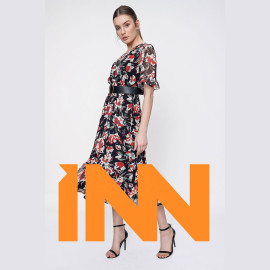 Waist Belt Chiffon Dress Waist Belt Chiffon Dress