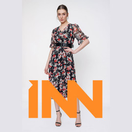 Waist Belt Chiffon Dress Waist Belt Chiffon Dress