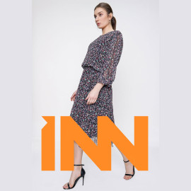 Drop Collar Chiffon Dress Drop Collar Chiffon Dress