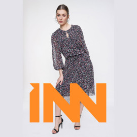 Drop Collar Chiffon Dress Drop Collar Chiffon Dress