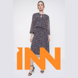Drop Collar Chiffon Dress Drop Collar Chiffon Dress