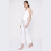 Wide leg chain belt trousers