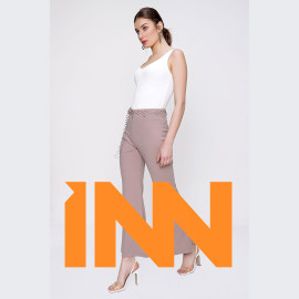 Wide leg chain belt trousers Wide leg chain belt trousers