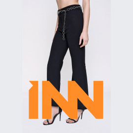 Wide leg chain belt trousers Wide leg chain belt trousers