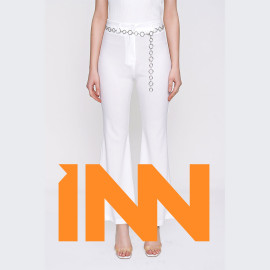 Wide leg chain belt trousers Wide leg chain belt trousers