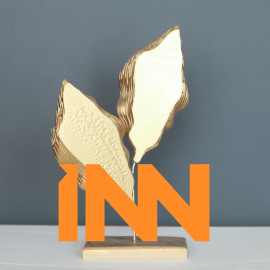 DOUBLE LEAF OBJECT DECORATIVE POLYESTER TRINKET DOUBLE LEAF OBJECT DECORATIVE POLYESTER TRINKET