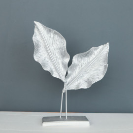 DOUBLE LEAF OBJECT DECORATIVE POLYESTER TRINKET