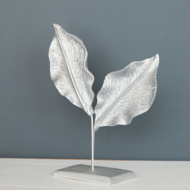 DOUBLE LEAF OBJECT DECORATIVE POLYESTER TRINKET