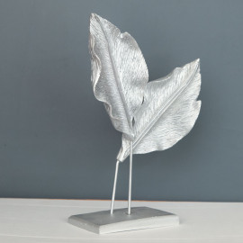 DOUBLE LEAF OBJECT DECORATIVE POLYESTER TRINKET