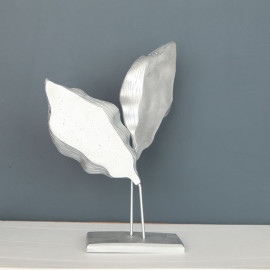 DOUBLE LEAF OBJECT DECORATIVE POLYESTER TRINKET