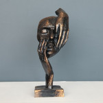 MASK LADY OBJECTS DECORATIVE POLYESTER TRINKET