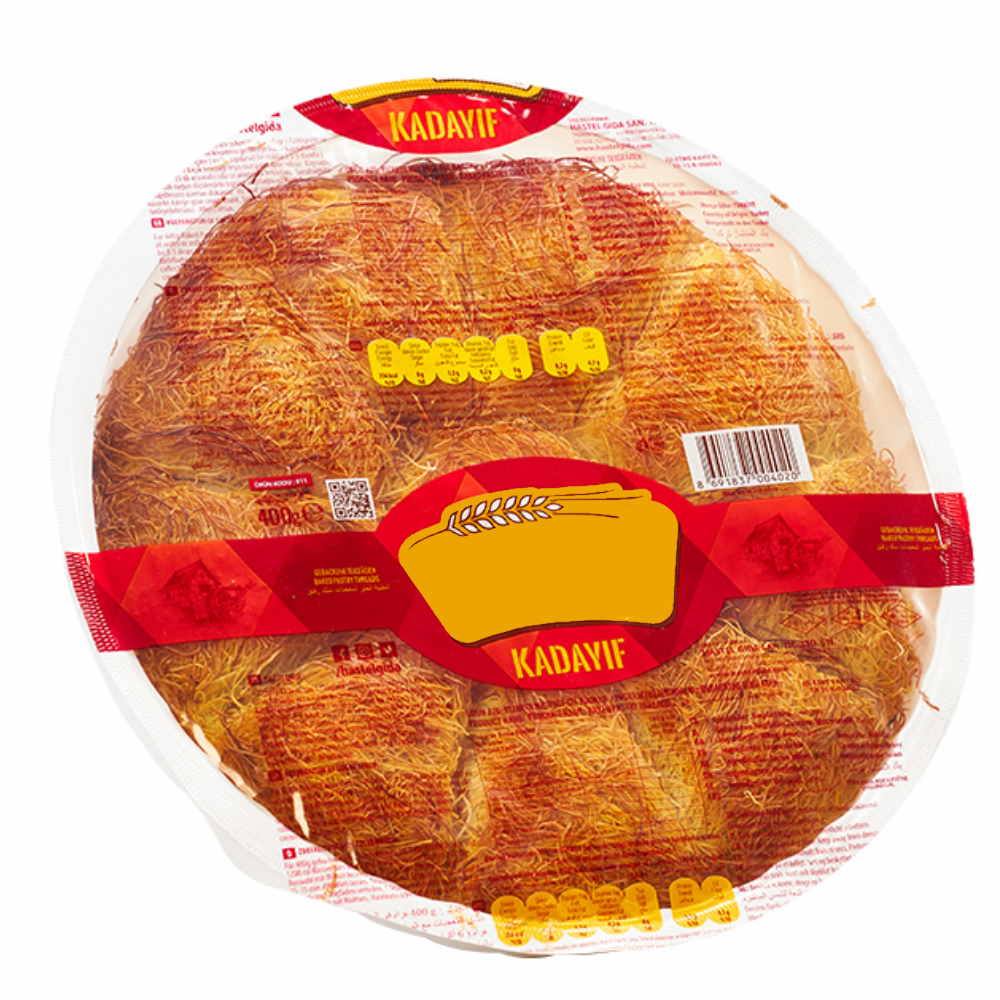 FACTORY WHOLESALE LUXURIOUS TRAY KADAYIF 400 G FACTORY WHOLESALE LUXURIOUS TRAY KADAYIF 400 G