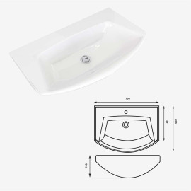 INNOVA VITRIFIED SINK – CERAMIC HAND WASHING SINK