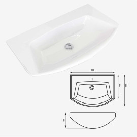 INNOVA VITRIFIED SINK – CERAMIC HAND WASHING SINK