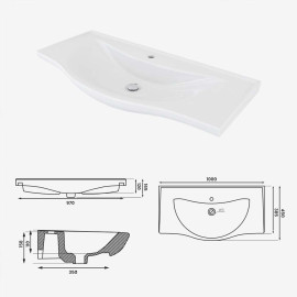 INNTREND VITRIFIED SINK – CERAMIC HAND WASHING SINK