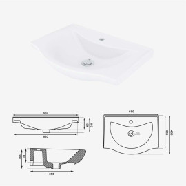 INNTREND VITRIFIED SINK – CERAMIC HAND WASHING SINK