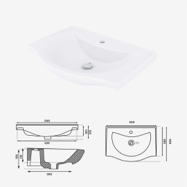 INNTREND VITRIFIED SINK – CERAMIC HAND WASHING SINK