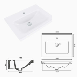 INNSOLID VITRIFIED SINK – CERAMIC HAND WASHING SINK