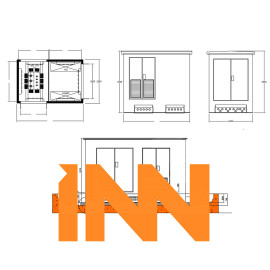 HIGH VOLTAGE SWITCHING - COMPACT MONOBLOCK CONCRETE KIOSK FOR MEDIUM VOLTAGE / LOW VOLTAGE DISTRIBUTION TRANSFORMERS
