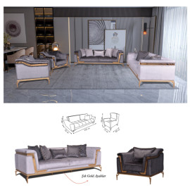 VALENTINO SOFA SET PIECE LIVING ROOM CHAIR FOR HOME FROM FACTORY WHOLESALE