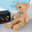 PLUSH TOY BEAR FIGURE 35cm RIBBON DETAIL FROM FACTORY WHOLESALE