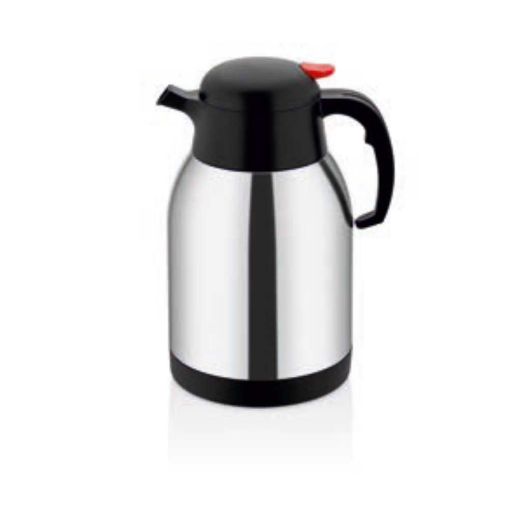 FROM THE WHOLESALE FACTORY-DOUBLE DECK-STEEL BASE-COLD-HOT STORAGE-GLASS-INOX THERMOS (RLX2.0M)